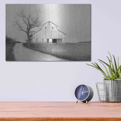 Luxe Metal Art 'Ohio Fields III' by Lori Deiter, Metal Wall Art,16x12