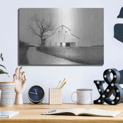 Luxe Metal Art 'Ohio Fields III' by Lori Deiter, Metal Wall Art,16x12