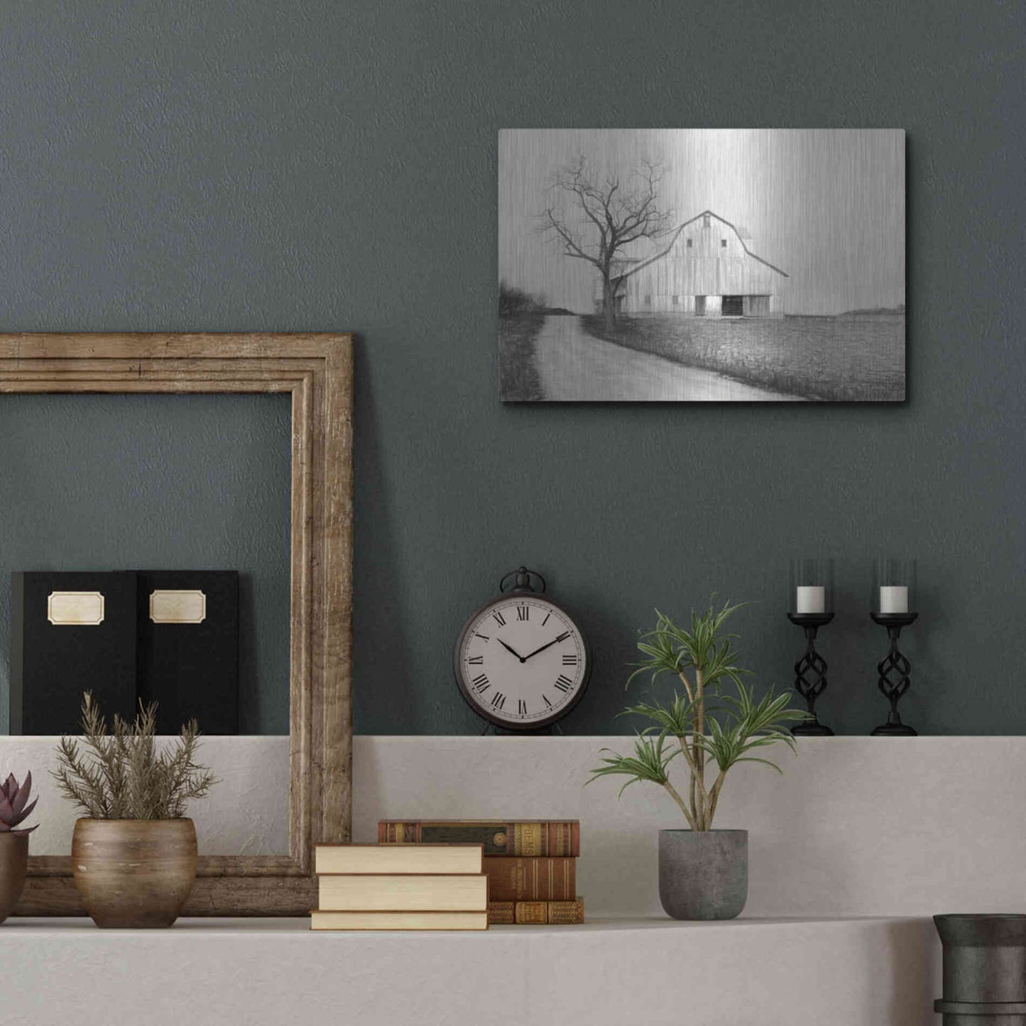 Luxe Metal Art 'Ohio Fields III' by Lori Deiter, Metal Wall Art,16x12