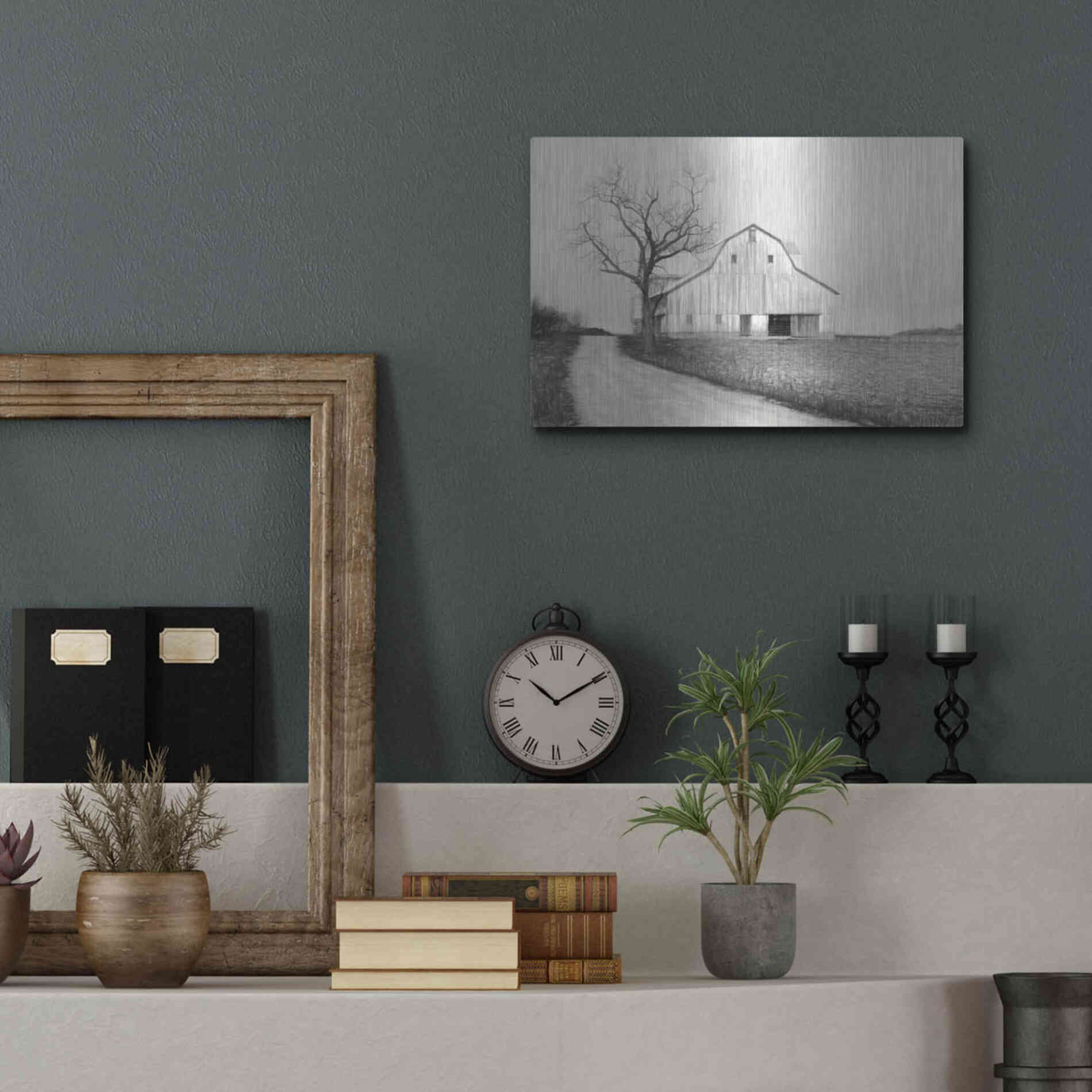 Luxe Metal Art 'Ohio Fields III' by Lori Deiter, Metal Wall Art,16x12
