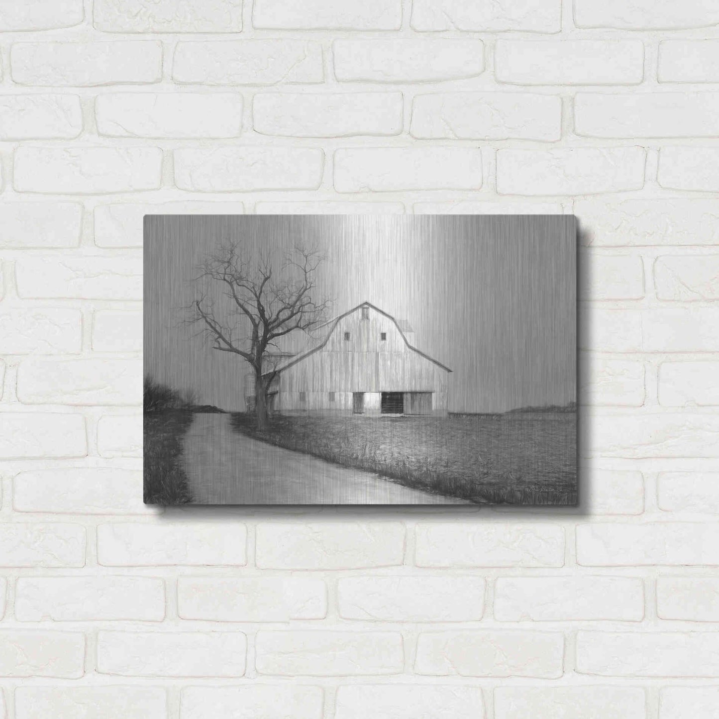 Luxe Metal Art 'Ohio Fields III' by Lori Deiter, Metal Wall Art,24x16