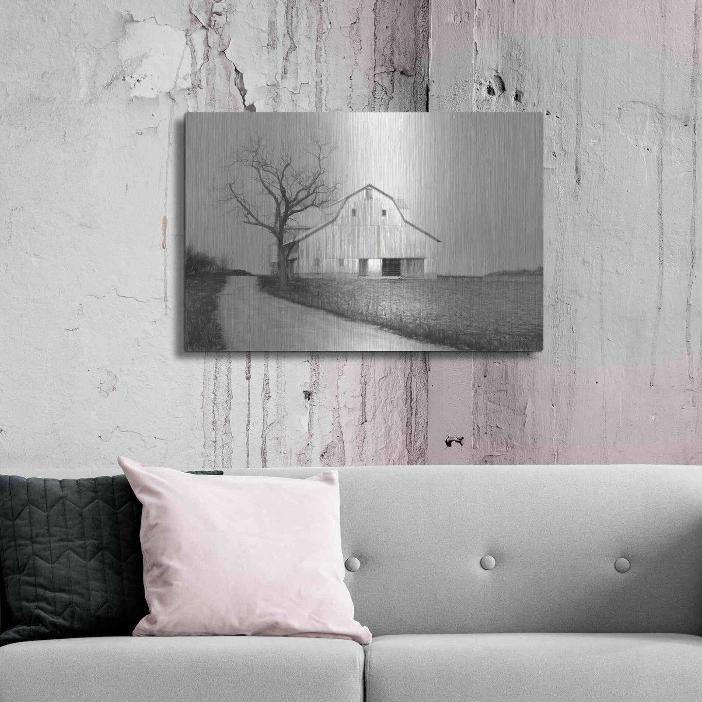 Luxe Metal Art 'Ohio Fields III' by Lori Deiter, Metal Wall Art,36x24