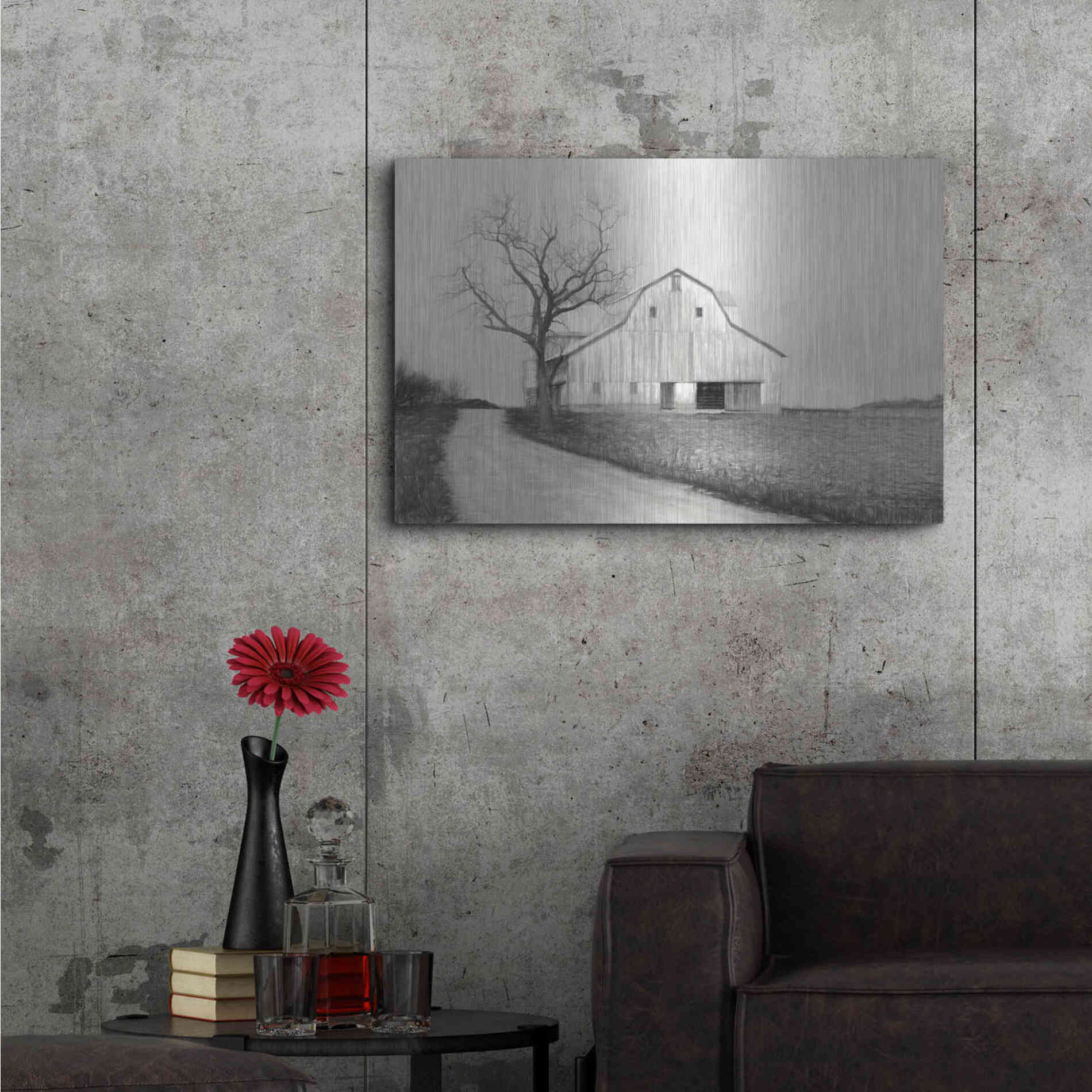 Luxe Metal Art 'Ohio Fields III' by Lori Deiter, Metal Wall Art,36x24