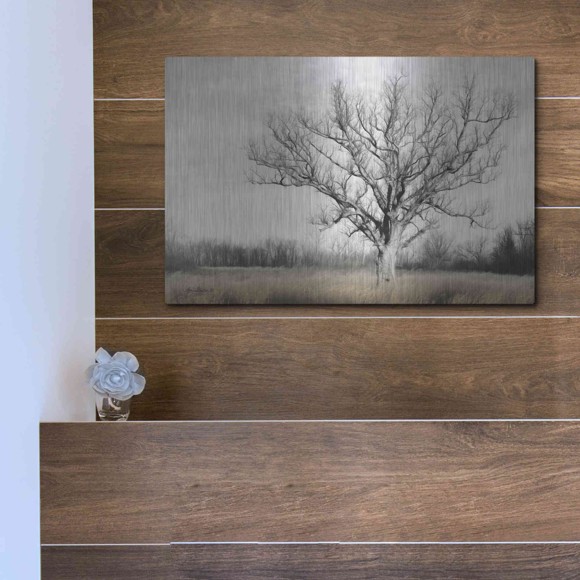 Luxe Metal Art 'Earth & Sky' by Lori Deiter, Metal Wall Art,16x12