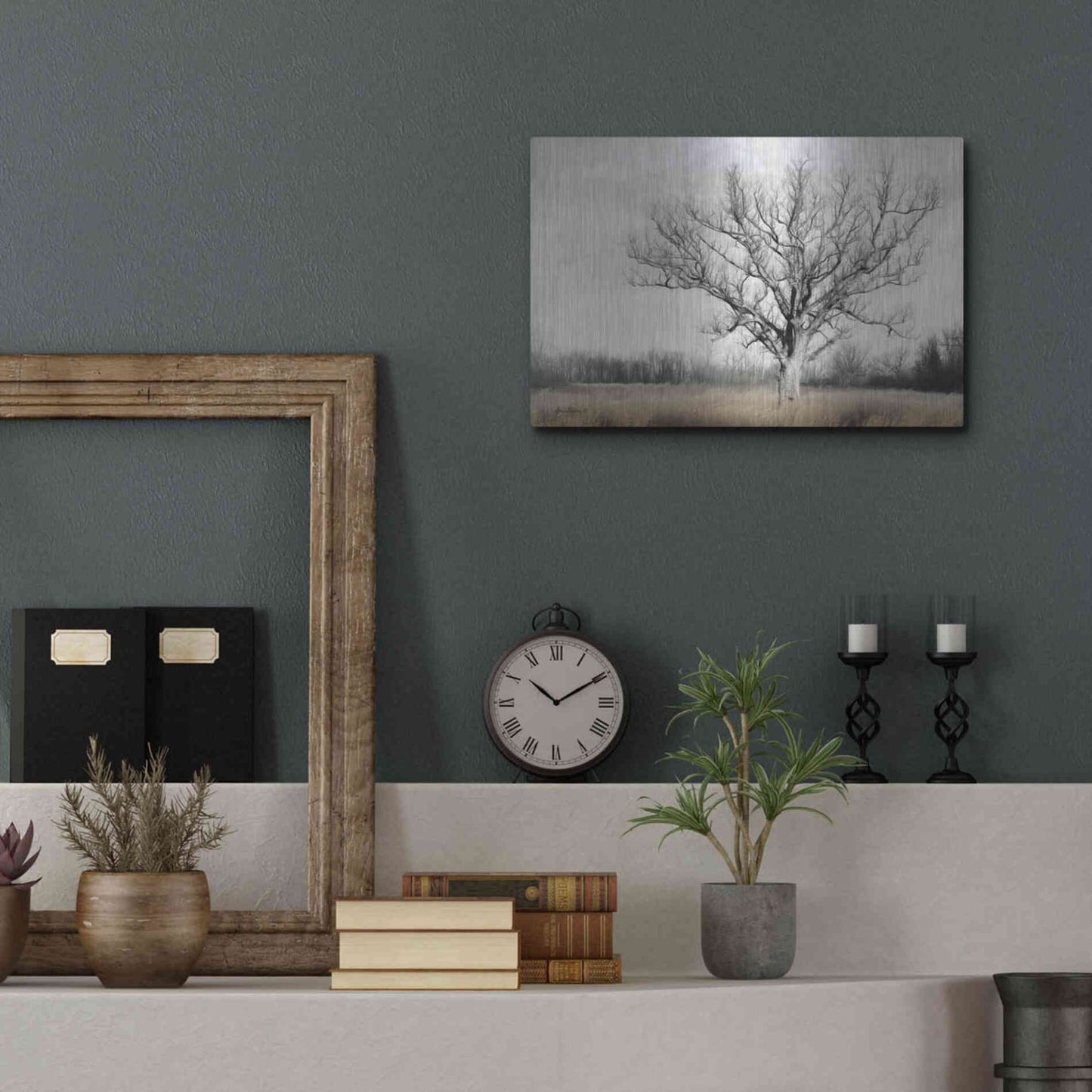 Luxe Metal Art 'Earth & Sky' by Lori Deiter, Metal Wall Art,16x12