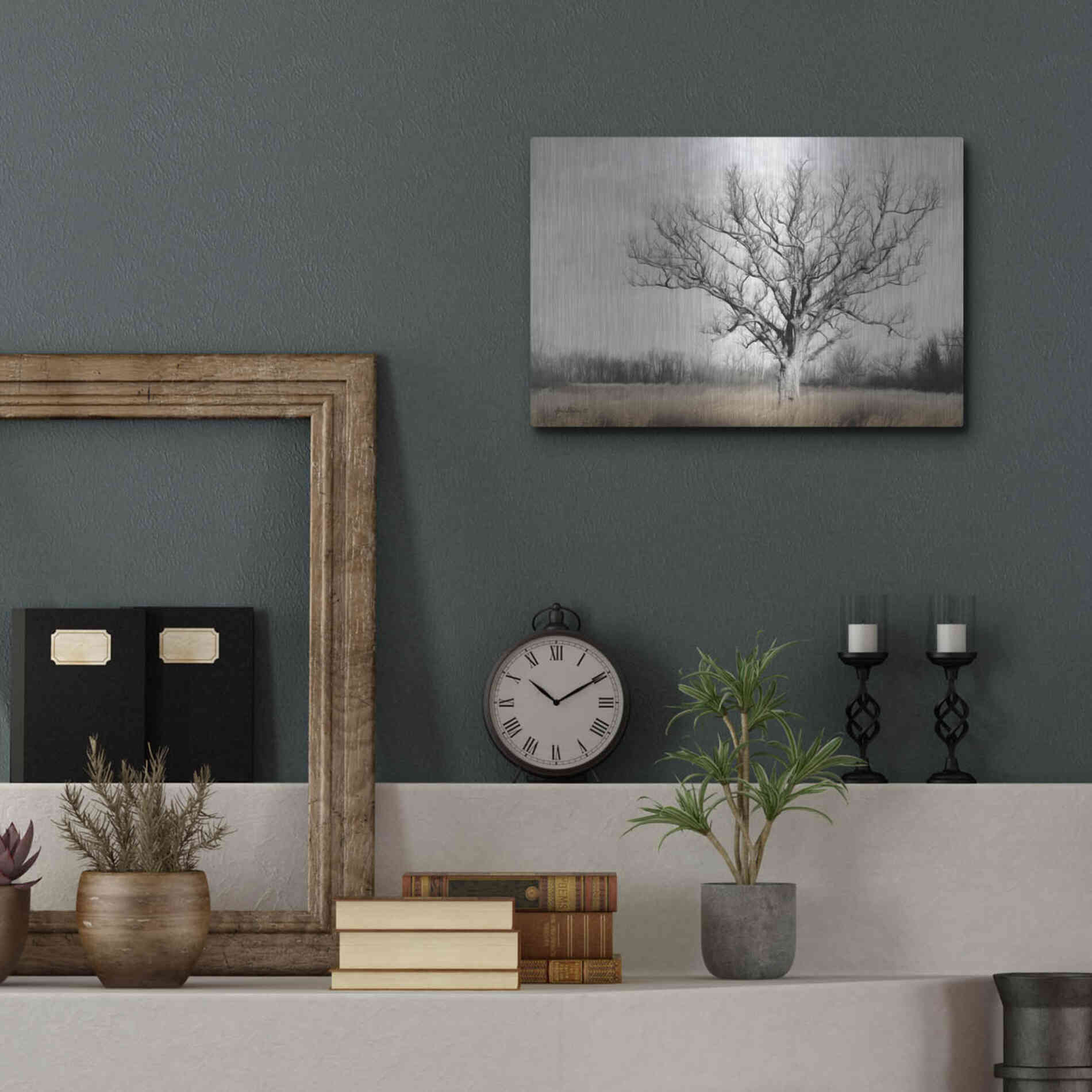 Luxe Metal Art 'Earth & Sky' by Lori Deiter, Metal Wall Art,16x12