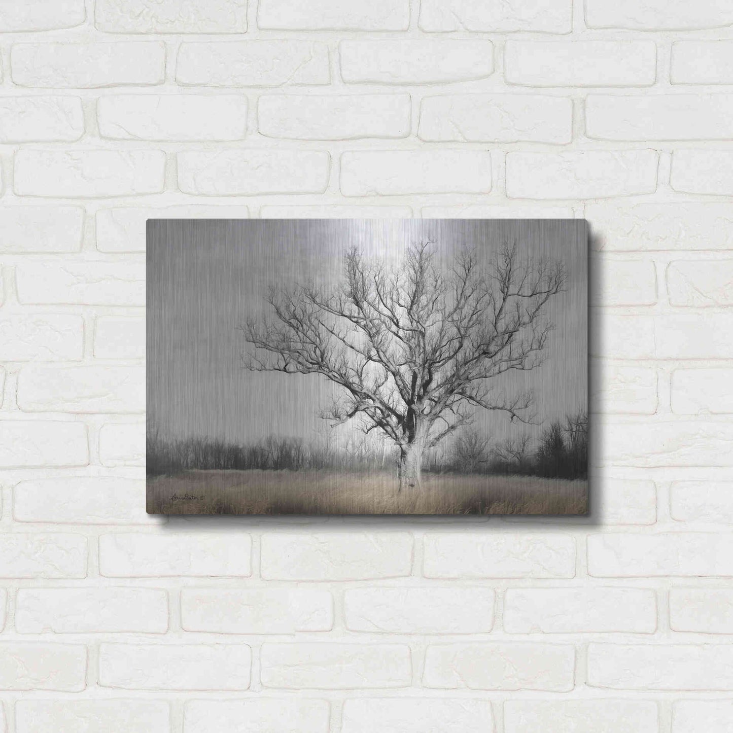 Luxe Metal Art 'Earth & Sky' by Lori Deiter, Metal Wall Art,24x16