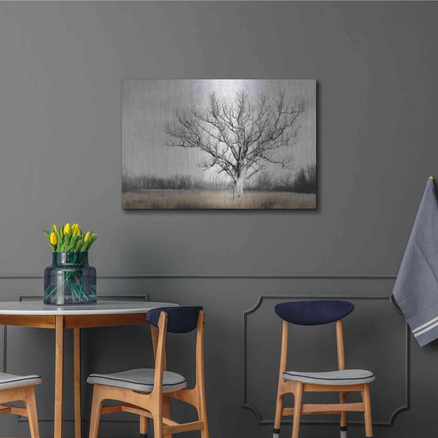 Luxe Metal Art 'Earth & Sky' by Lori Deiter, Metal Wall Art,36x24