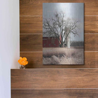 Luxe Metal Art 'Painted Silo' by Lori Deiter, Metal Wall Art,12x16