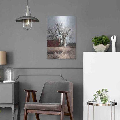 Luxe Metal Art 'Painted Silo' by Lori Deiter, Metal Wall Art,16x24