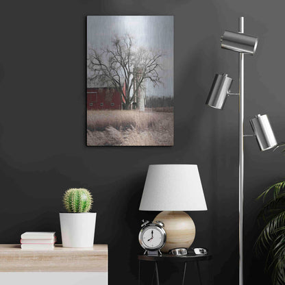 Luxe Metal Art 'Painted Silo' by Lori Deiter, Metal Wall Art,16x24