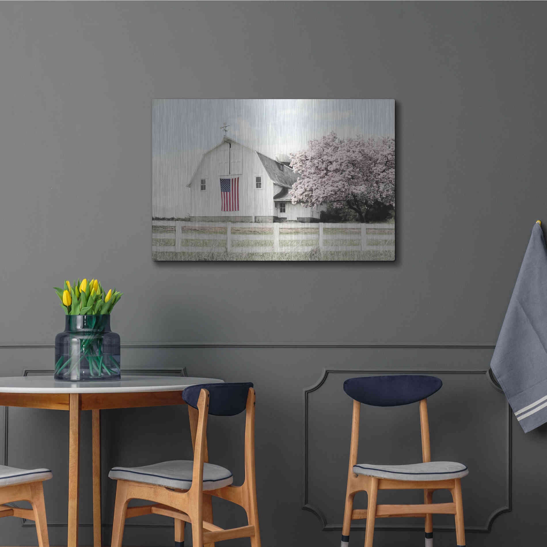 Luxe Metal Art 'Brownsville Patriot' by Lori Deiter, Metal Wall Art,36x24