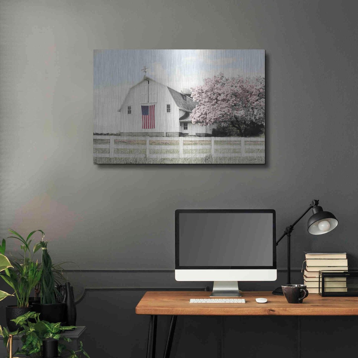 Luxe Metal Art 'Brownsville Patriot' by Lori Deiter, Metal Wall Art,36x24