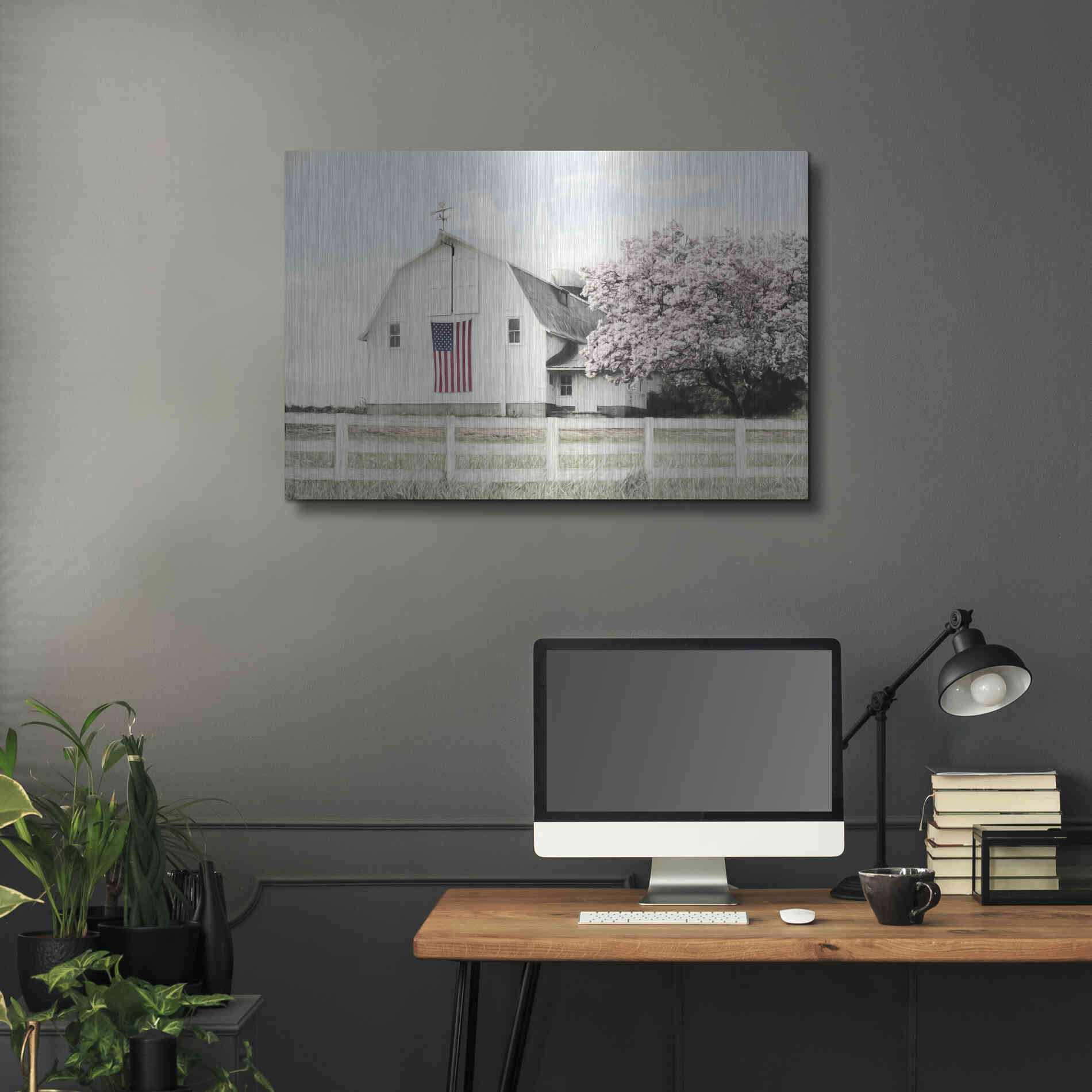 Luxe Metal Art 'Brownsville Patriot' by Lori Deiter, Metal Wall Art,36x24