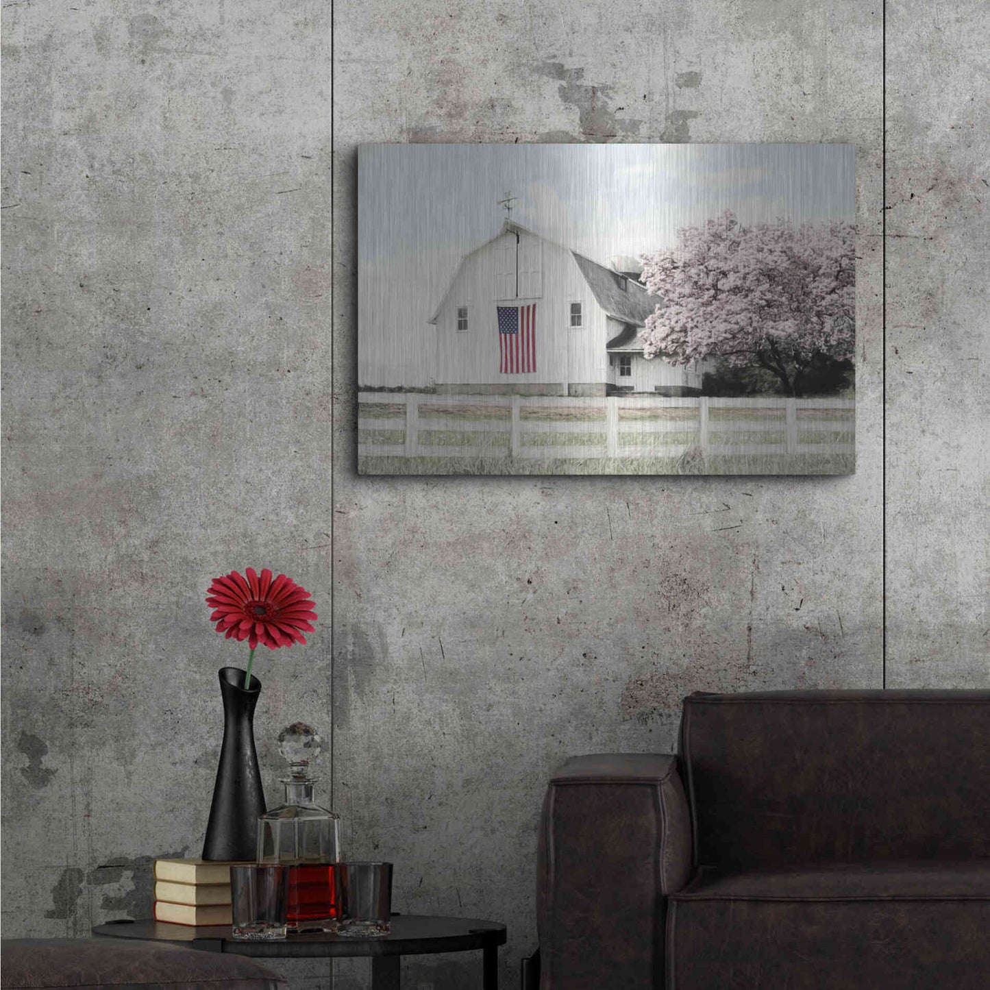 Luxe Metal Art 'Brownsville Patriot' by Lori Deiter, Metal Wall Art,36x24