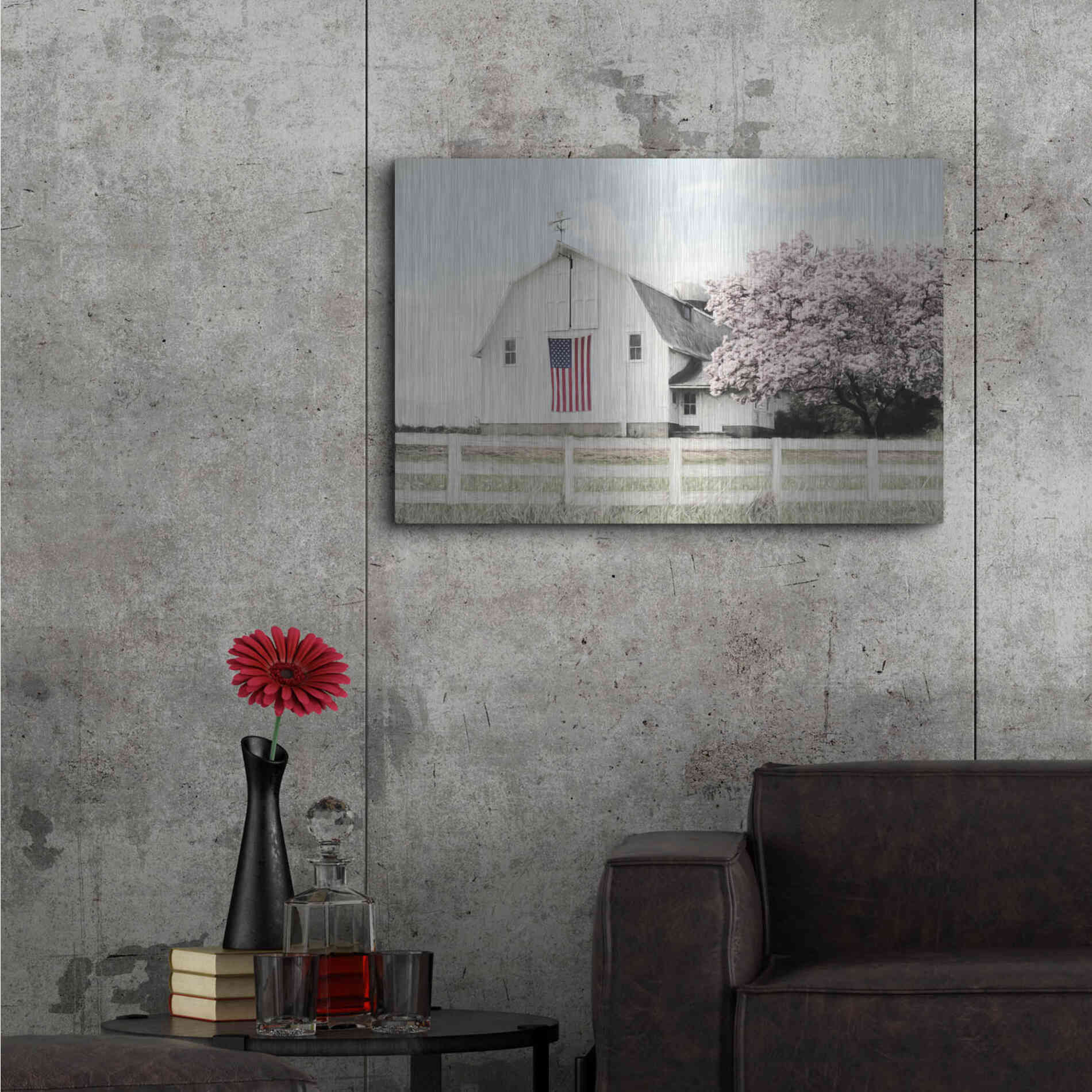 Luxe Metal Art 'Brownsville Patriot' by Lori Deiter, Metal Wall Art,36x24