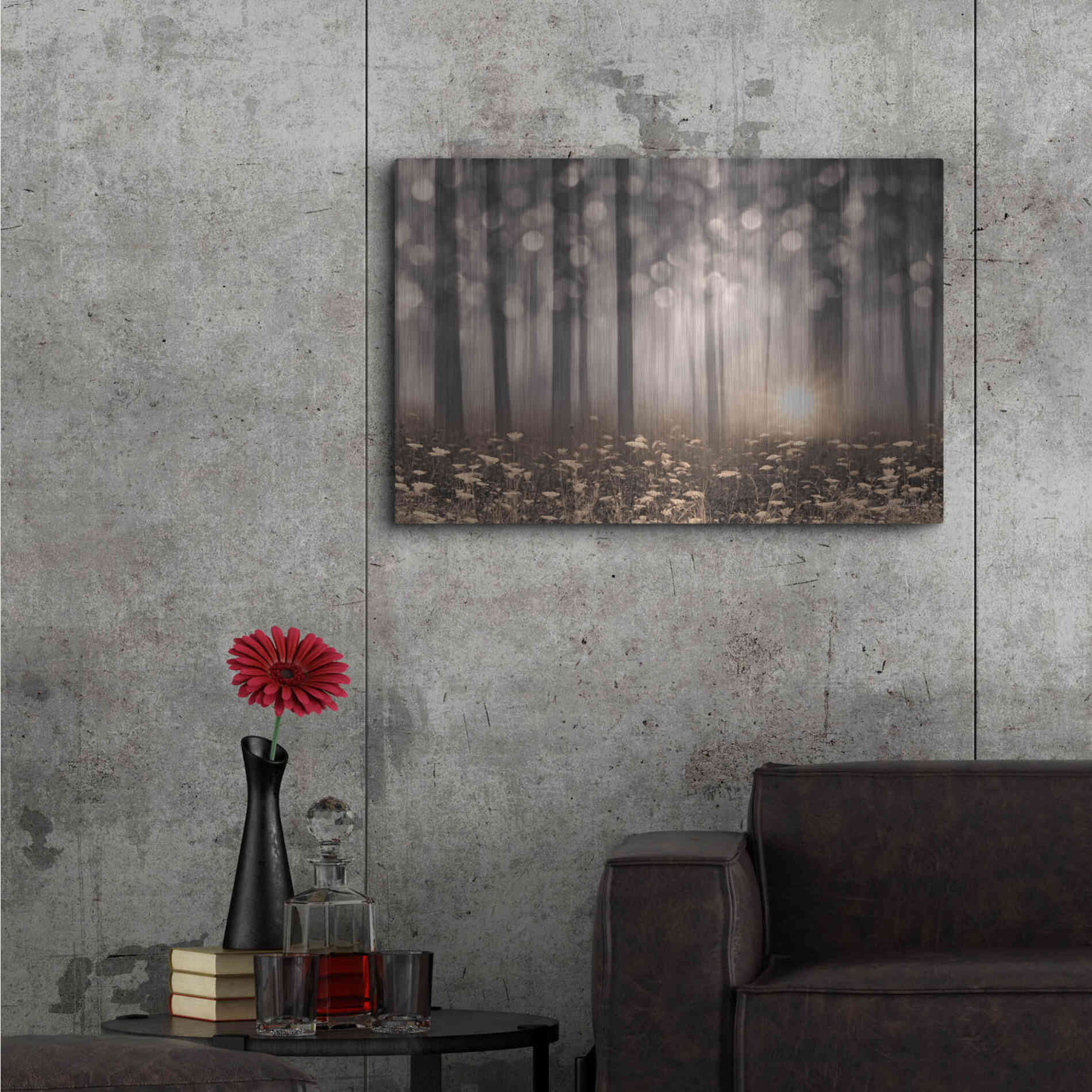 Luxe Metal Art 'Enchanted Morning' by Lori Deiter, Metal Wall Art,36x24