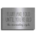 Luxe Metal Art 'Fluff and Fold' by Lori Deiter, Metal Wall Art