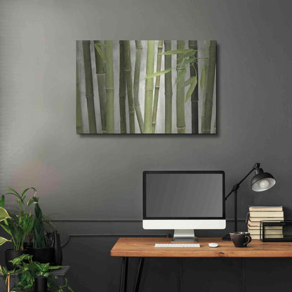 Luxe Metal Art 'Backlit Bamboo I' by Lori Deiter, Metal Wall Art,36x24