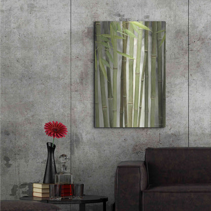 Luxe Metal Art 'Backlit Bamboo II' by Lori Deiter, Metal Wall Art,24x36