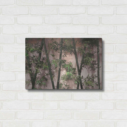 Luxe Metal Art 'Bamboo on Blush' by Lori Deiter, Metal Wall Art,24x16