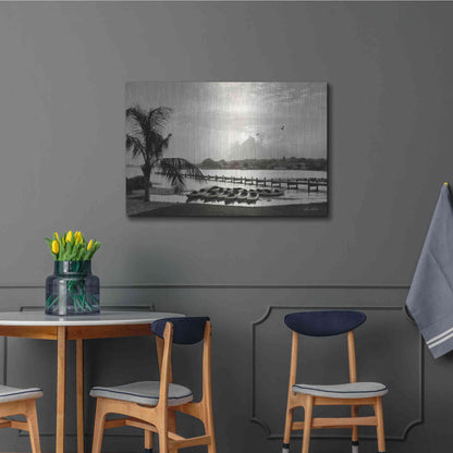 Luxe Metal Art 'Brewing Storm' by Lori Deiter, Metal Wall Art,36x24