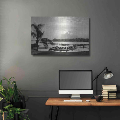 Luxe Metal Art 'Brewing Storm' by Lori Deiter, Metal Wall Art,36x24