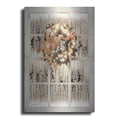 Luxe Metal Art 'Frosted Pane Window View' by Lori Deiter, Metal Wall Art