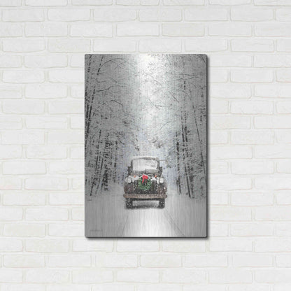 Luxe Metal Art 'Antique Christmas' by Lori Deiter, Metal Wall Art,24x36