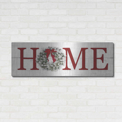 Luxe Metal Art 'Christmas Home' by Lori Deiter, Metal Wall Art,48x16