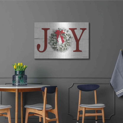 Luxe Metal Art 'Christmas Joy' by Lori Deiter, Metal Wall Art,36x24