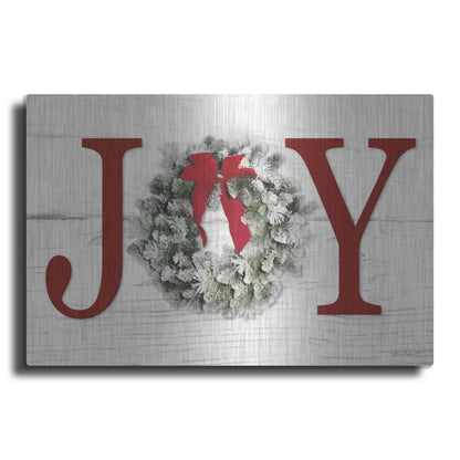 Luxe Metal Art 'Christmas Joy' by Lori Deiter, Metal Wall Art