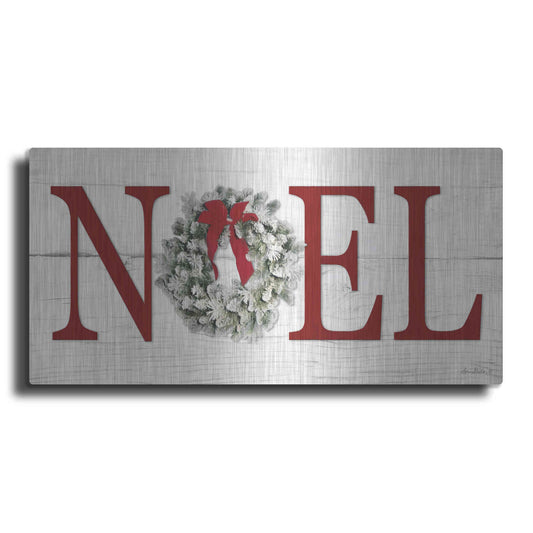 Luxe Metal Art 'Christmas Noel' by Lori Deiter, Metal Wall Art