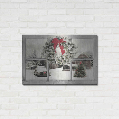 Luxe Metal Art 'It's Cold Outside' by Lori Deiter, Metal Wall Art,36x24