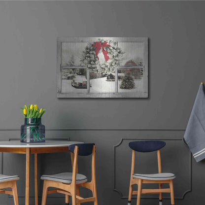 Luxe Metal Art 'It's Cold Outside' by Lori Deiter, Metal Wall Art,36x24