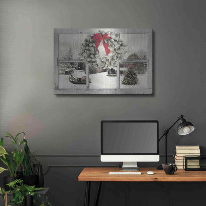 Luxe Metal Art 'It's Cold Outside' by Lori Deiter, Metal Wall Art,36x24