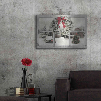 Luxe Metal Art 'It's Cold Outside' by Lori Deiter, Metal Wall Art,36x24
