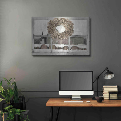 Luxe Metal Art 'Millersburg Winter View' by Lori Deiter, Metal Wall Art,36x24