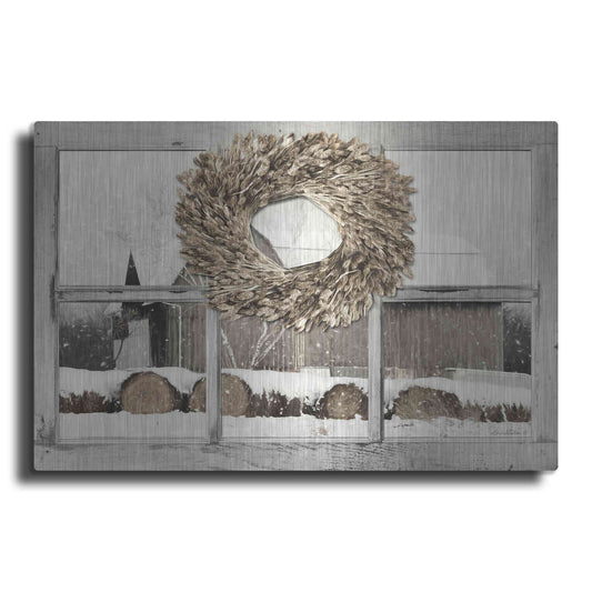 Luxe Metal Art 'Millersburg Winter View' by Lori Deiter, Metal Wall Art