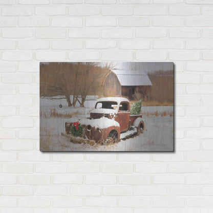 Luxe Metal Art 'Christmas Lawn Ornament' by Lori Deiter, Metal Wall Art,36x24