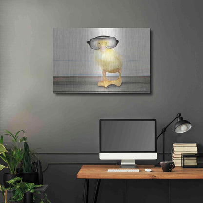 Luxe Metal Art 'Diving Duck' by Lori Deiter, Metal Wall Art,36x24