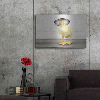 Luxe Metal Art 'Diving Duck' by Lori Deiter, Metal Wall Art,36x24