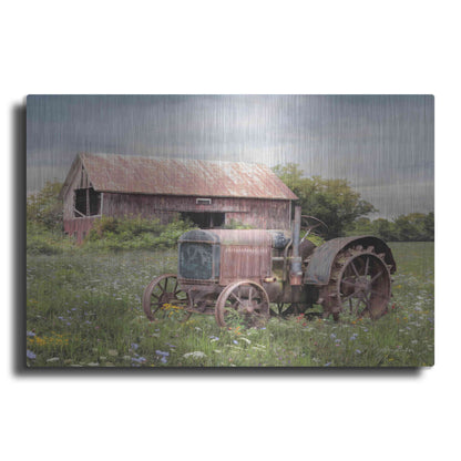 Luxe Metal Art 'Clayton Tractor' by Lori Deiter, Metal Wall Art