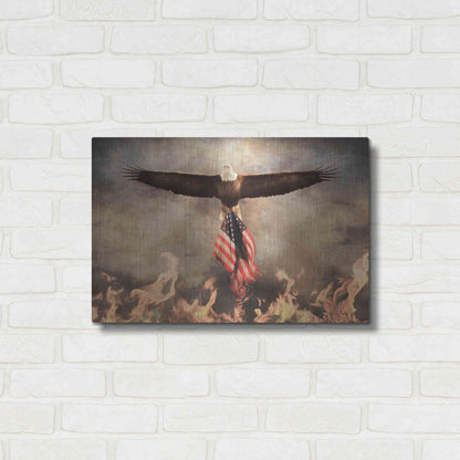 Luxe Metal Art 'Blaze of Glory' by Lori Deiter, Metal Wall Art,24x16