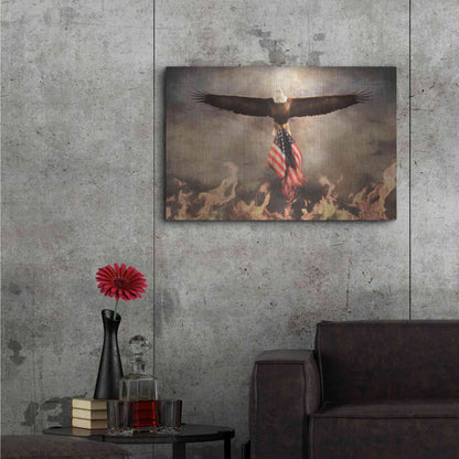 Luxe Metal Art 'Blaze of Glory' by Lori Deiter, Metal Wall Art,36x24