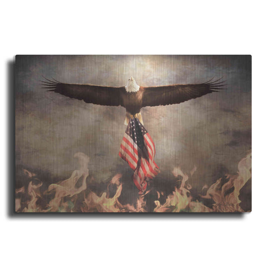 Luxe Metal Art 'Blaze of Glory' by Lori Deiter, Metal Wall Art
