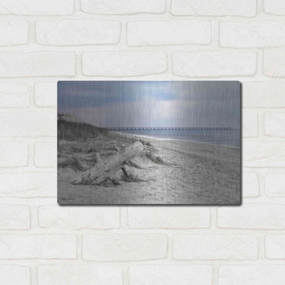 Luxe Metal Art 'Outer Banks Beach' by Lori Deiter, Metal Wall Art,16x12