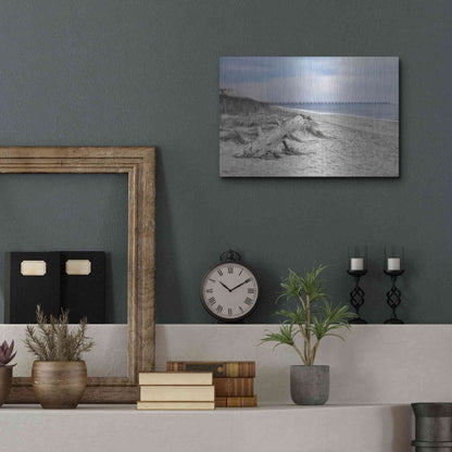 Luxe Metal Art 'Outer Banks Beach' by Lori Deiter, Metal Wall Art,16x12