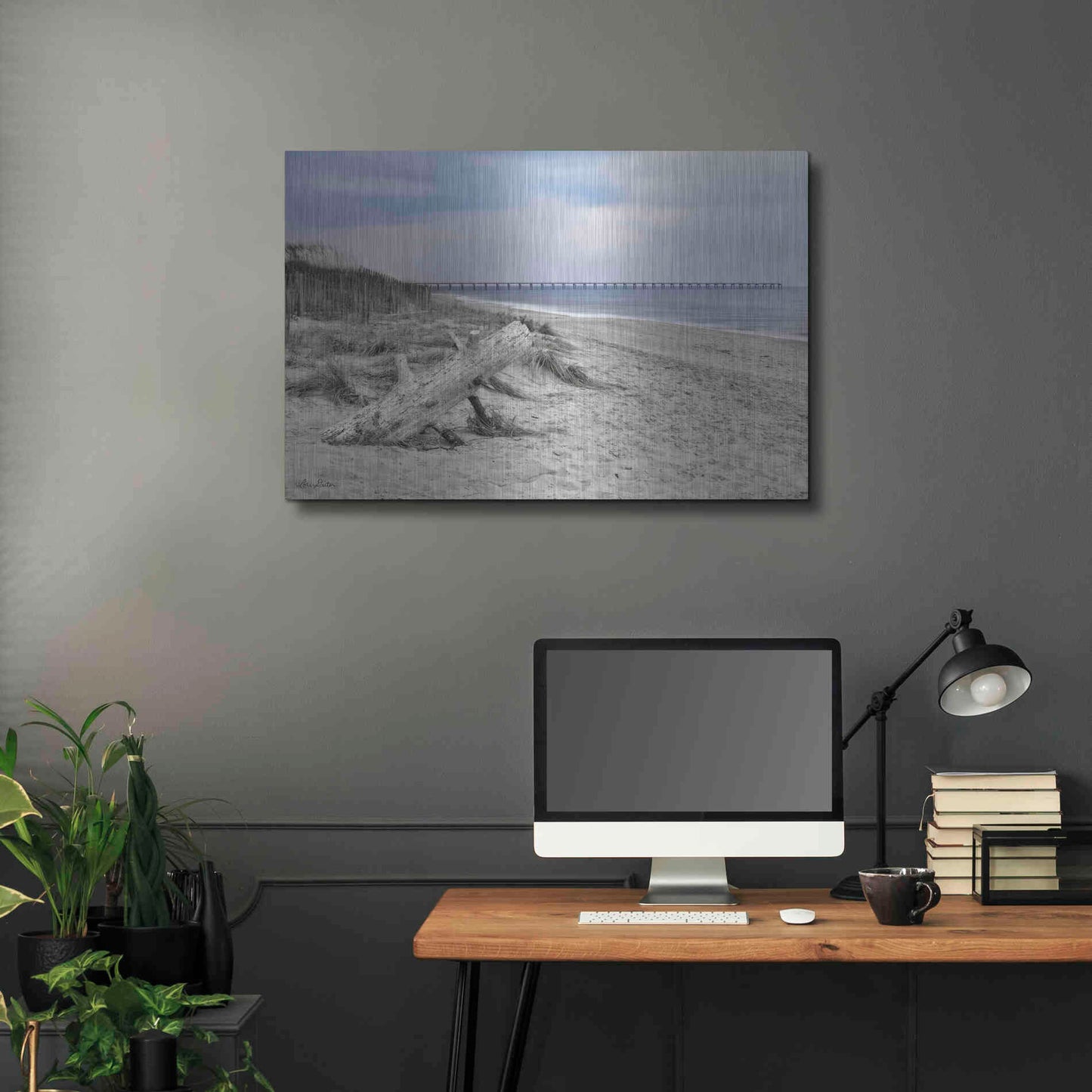 Luxe Metal Art 'Outer Banks Beach' by Lori Deiter, Metal Wall Art,36x24