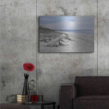 Luxe Metal Art 'Outer Banks Beach' by Lori Deiter, Metal Wall Art,36x24